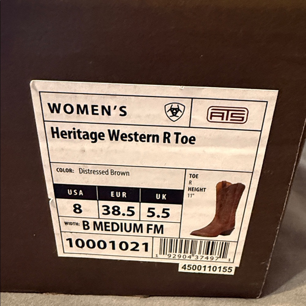 Ariat Brown Western Boots - Picture 6 of 8